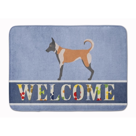 Carolines Treasures Malinois Welcome Machine Washable Memory Foam Mat BB8299RUG